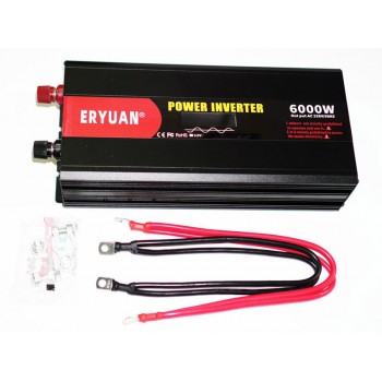 Инвертор (преобразователь) 12V-220V 6000W (чистый синус)
